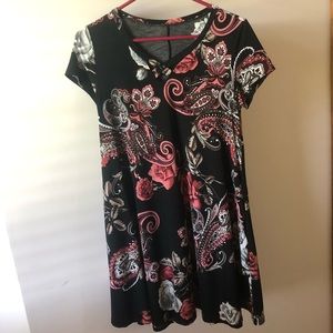 Paisley & floral dress